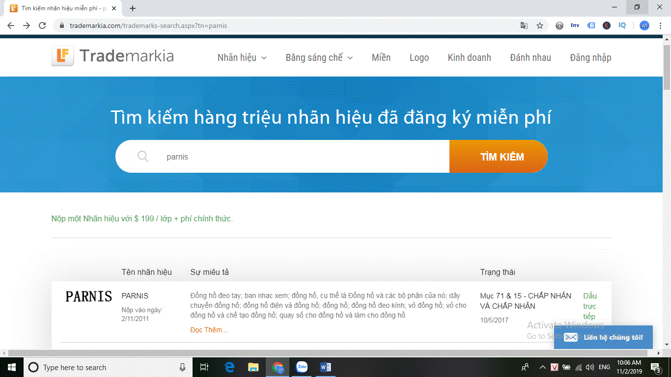 Tra cứu nguồn gốc xuất xứ của thương hiệu Parnis