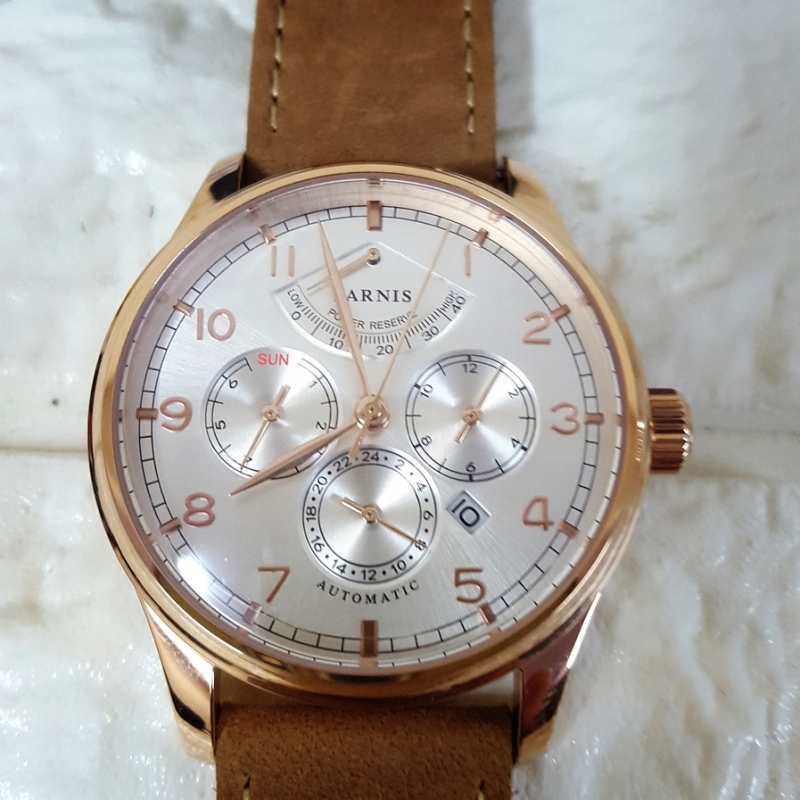 Thiết kế kinh điển đồng hồ nam automatic 26 chân kính Parnis PA6062-2