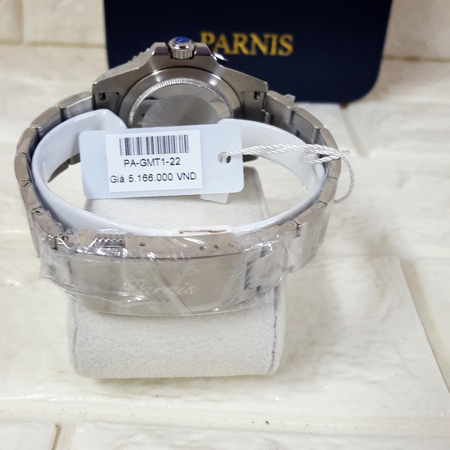 Thiết kế kinh điển của rolex đồng hồ nam Parnis PA-GMT1-22