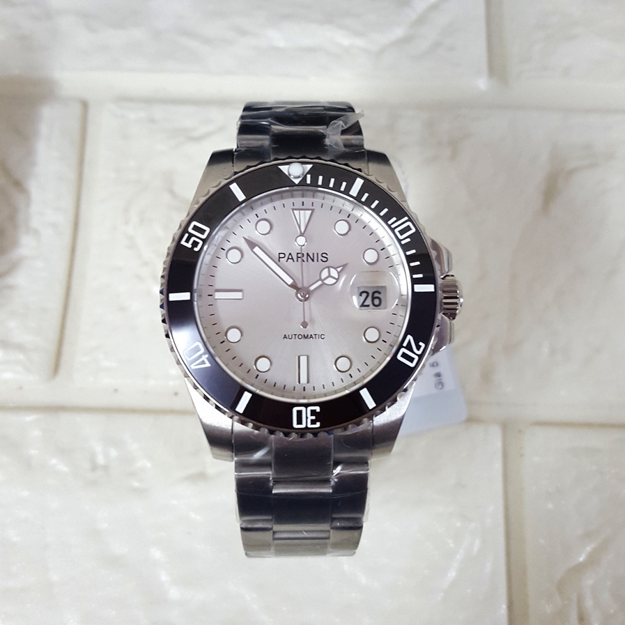 Thiết kế kinh điển của rolex đồng hồ nam Parnis PA-GMT1-22