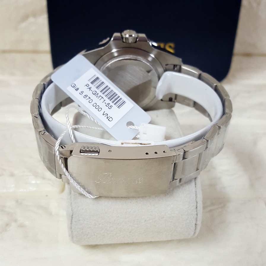Thiết kế kinh điển của rolex đồng hồ nam Parnis PA-GMT1-55