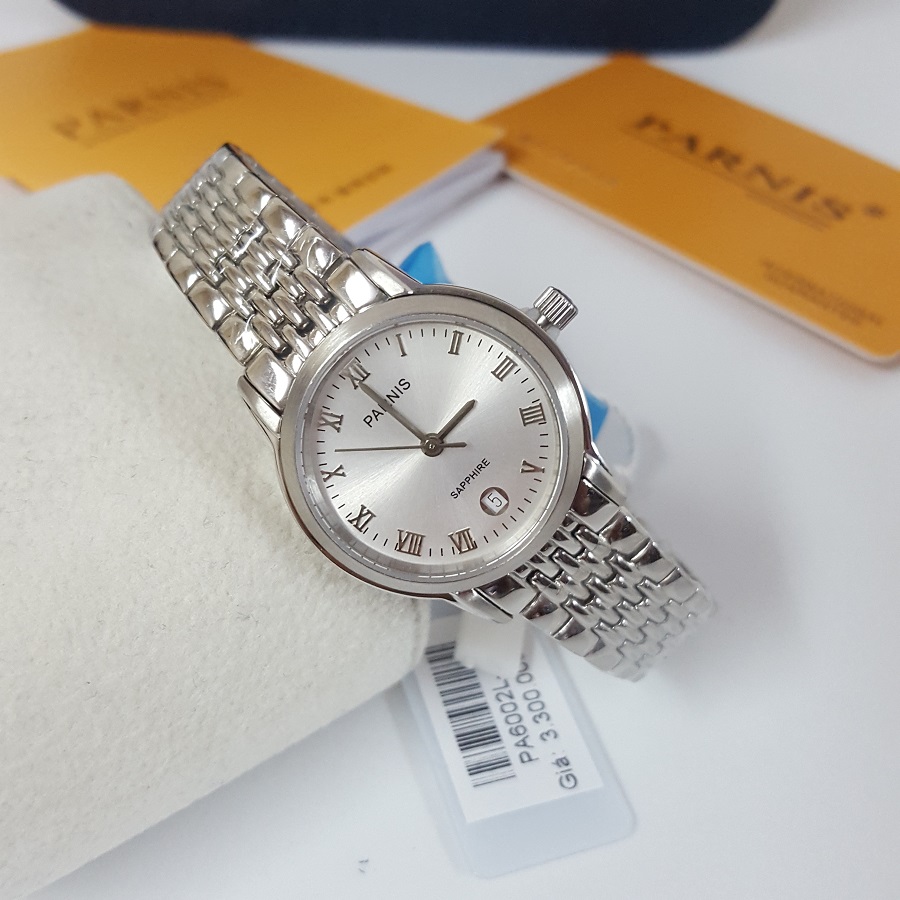 Thiết kế kinh điển đồng hồ nữ tuyệt đẹp Parnis PA6002L-12