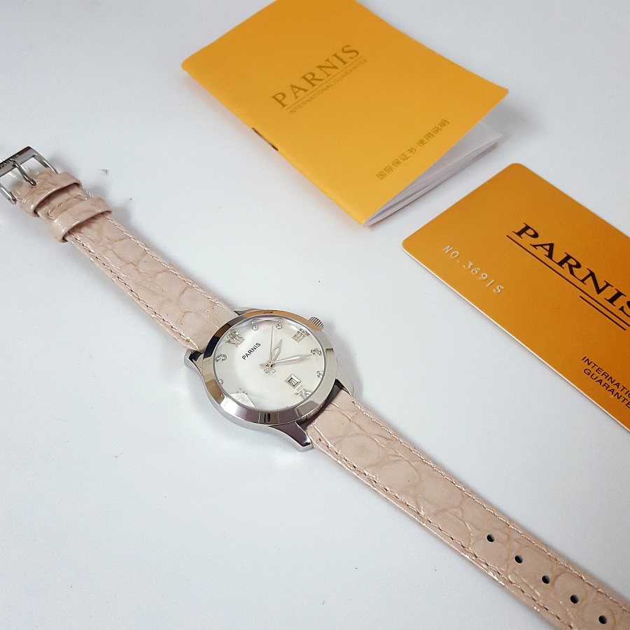 Thiết kế kinh điển đồng hồ nữ Parnis PA6005-2