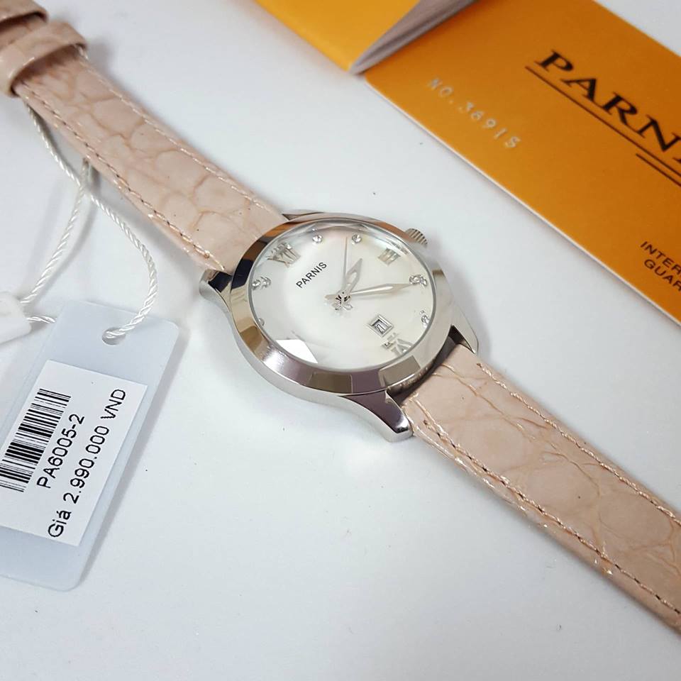 Thiết kế kinh điển đồng hồ nữ Parnis PA6005-2