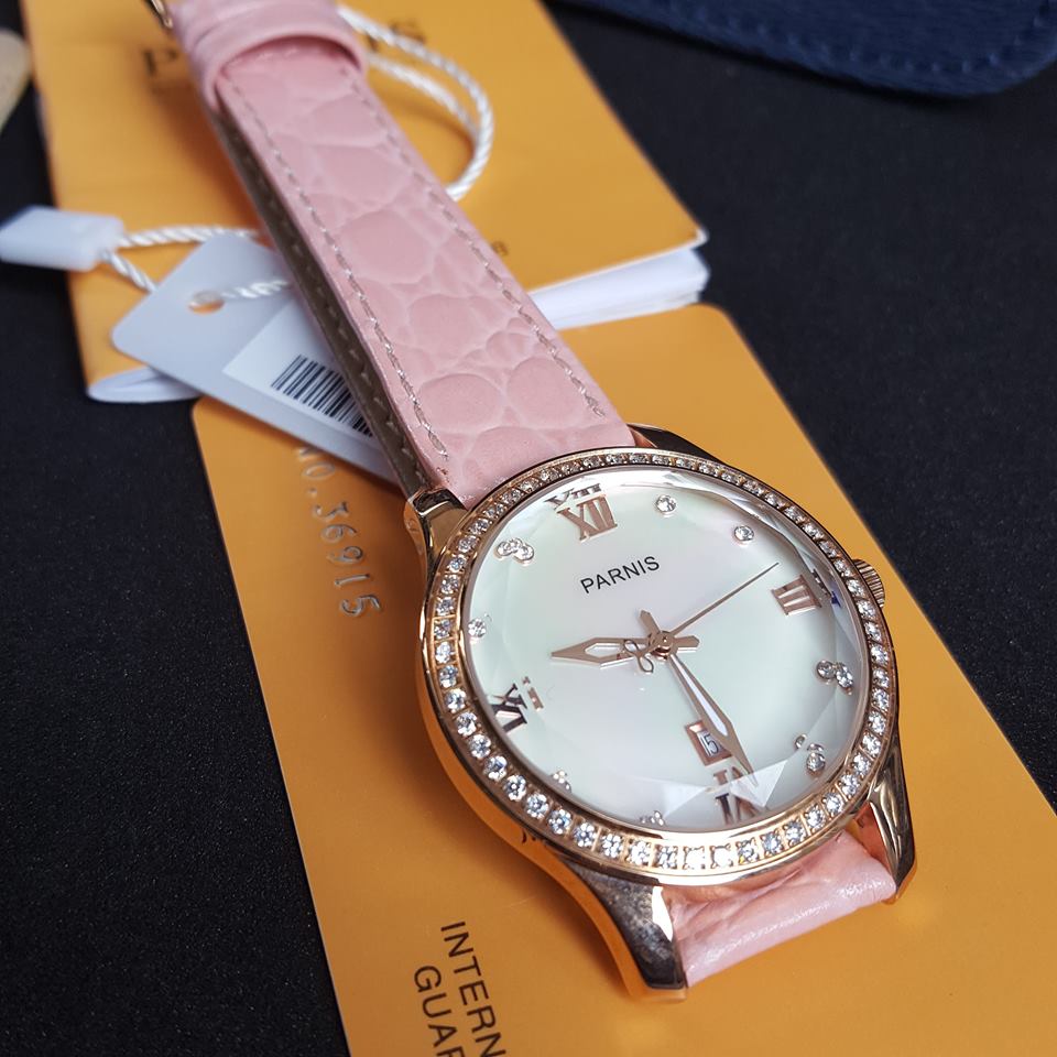 Thiết kế kinh điển đồng hồ nữ Parnis PA6005-6
