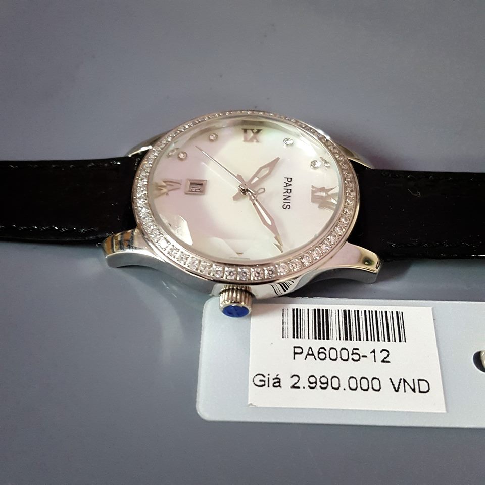 Thiết kế kinh điển đồng hồ nữ Parnis PA6005-12