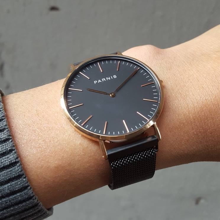 Thiết kế kinh điển đồng hồ nam Parnis PA6003-3