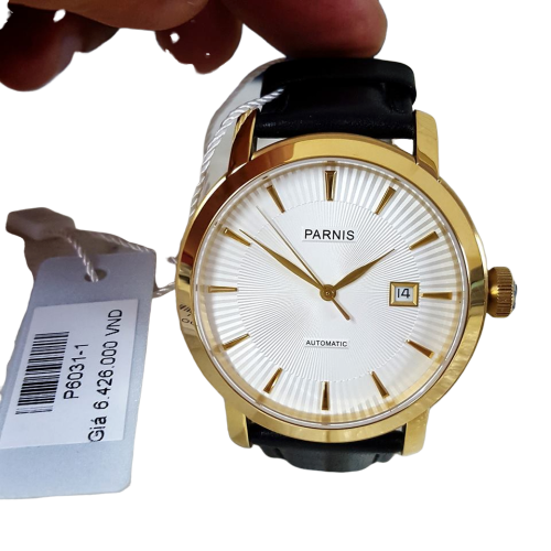 Thiế kế kinh điển đồng hồ nam Parnis P6031-1