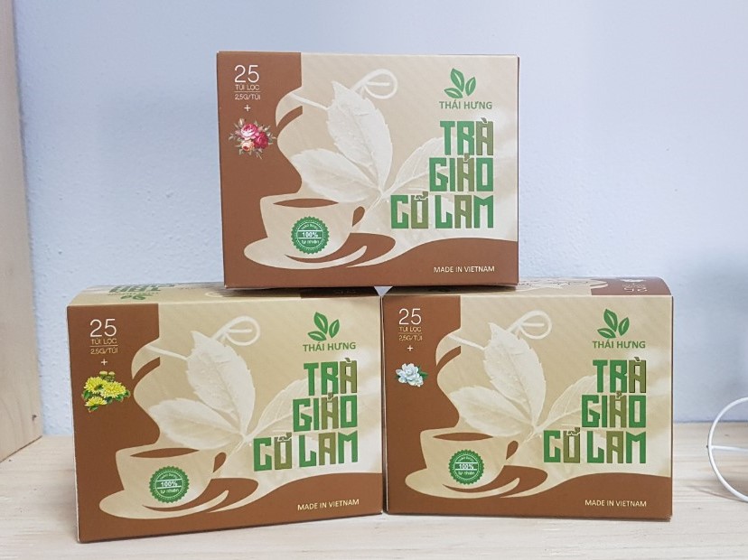 Trà giảo cổ lam Thái Hưng hộp 25 túi lọc 2.5 gam cao cấp