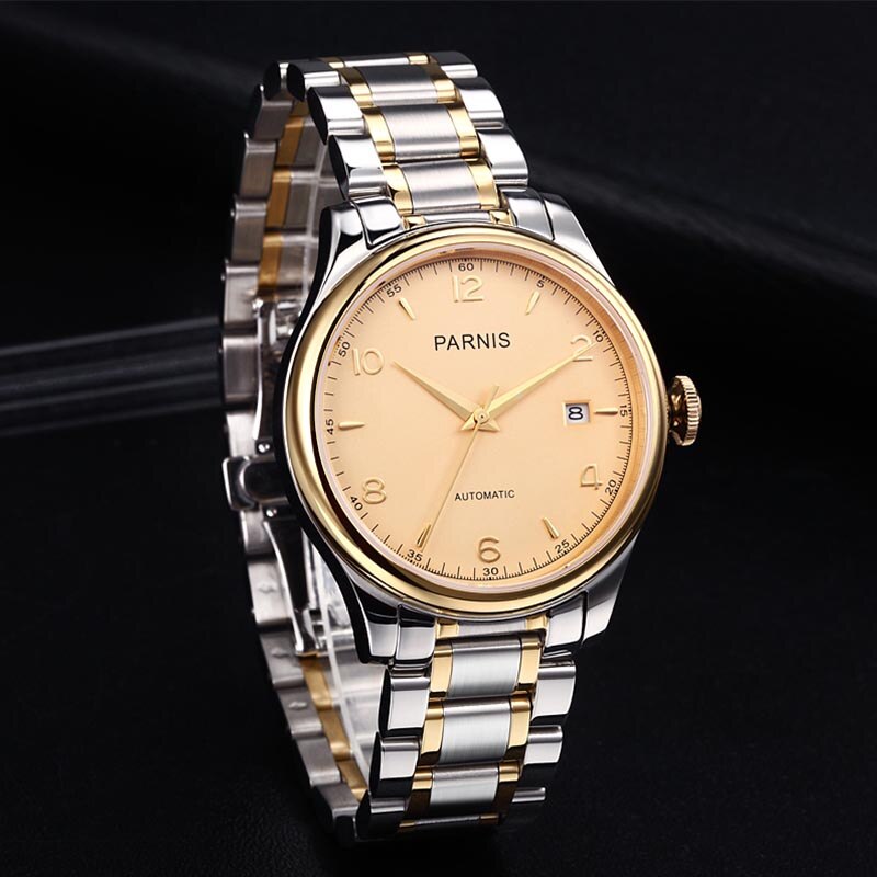 Thiết kế kinh điển đồng hồ nam Parnis PH2113G