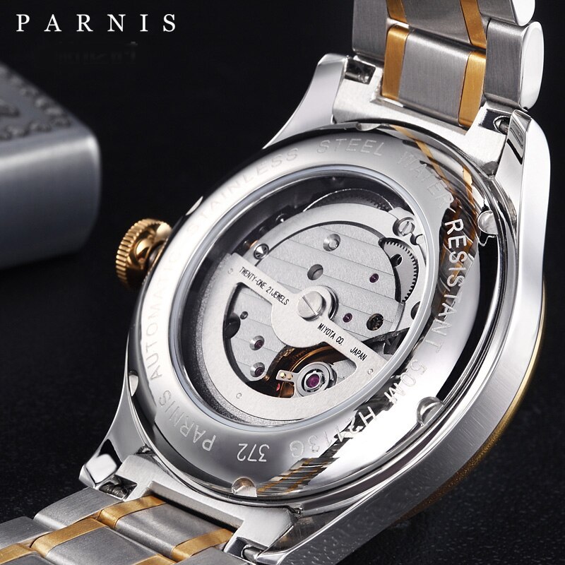 Thiết kế kinh điển đồng hồ nam Parnis PH2113G