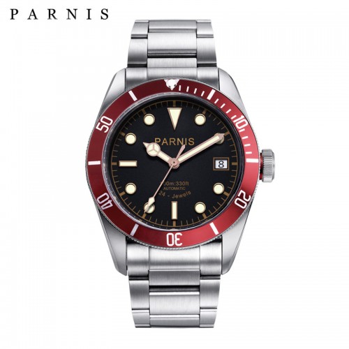 Thiết kế kinh điển của rolex đồng hồ nam Parnis PA6050-2