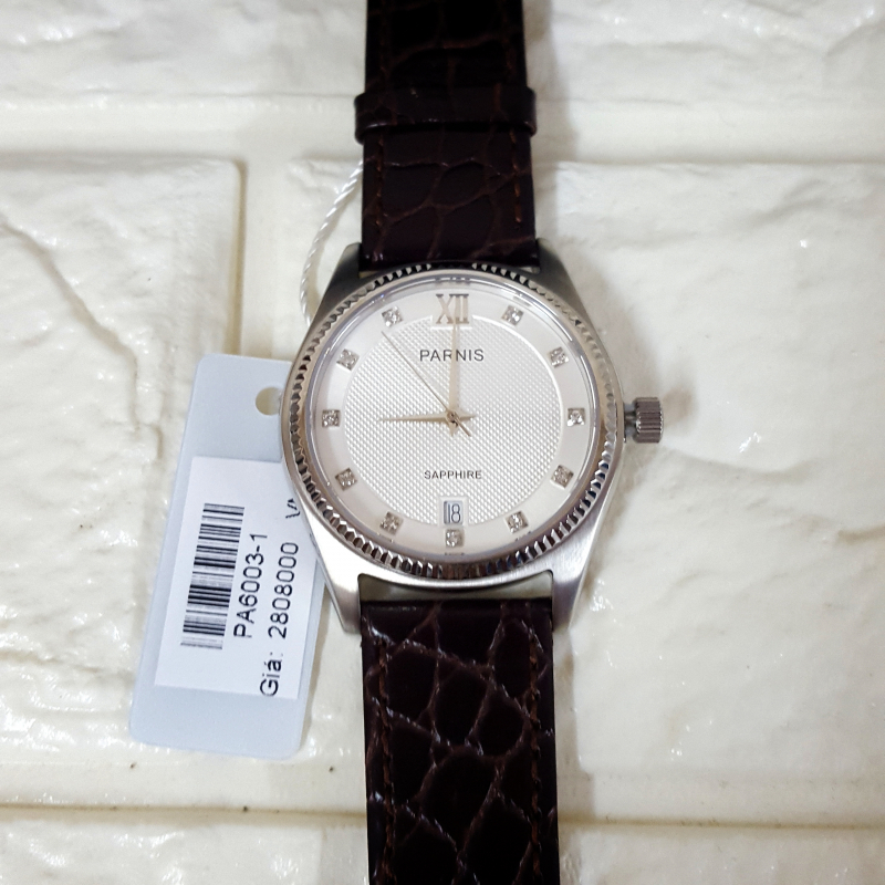 Thiết kế kinh điển đồng hồ nam Parnis size 36mm