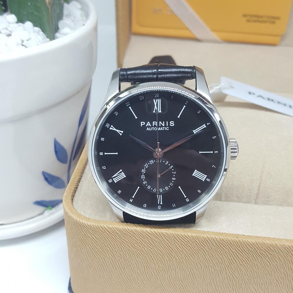 Thiết kế kinh điển iwc đồng hồ nam Parnis PA2122B-3