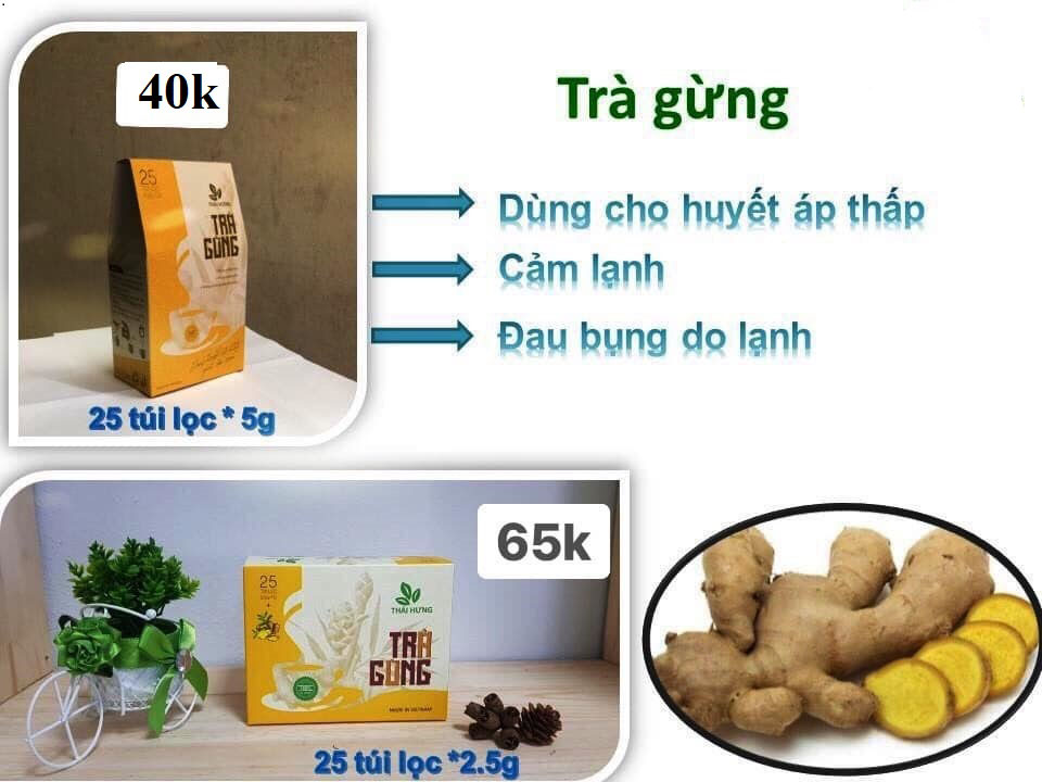 Trà Gừng Thái Hưng 25 túi lọc 2,5g