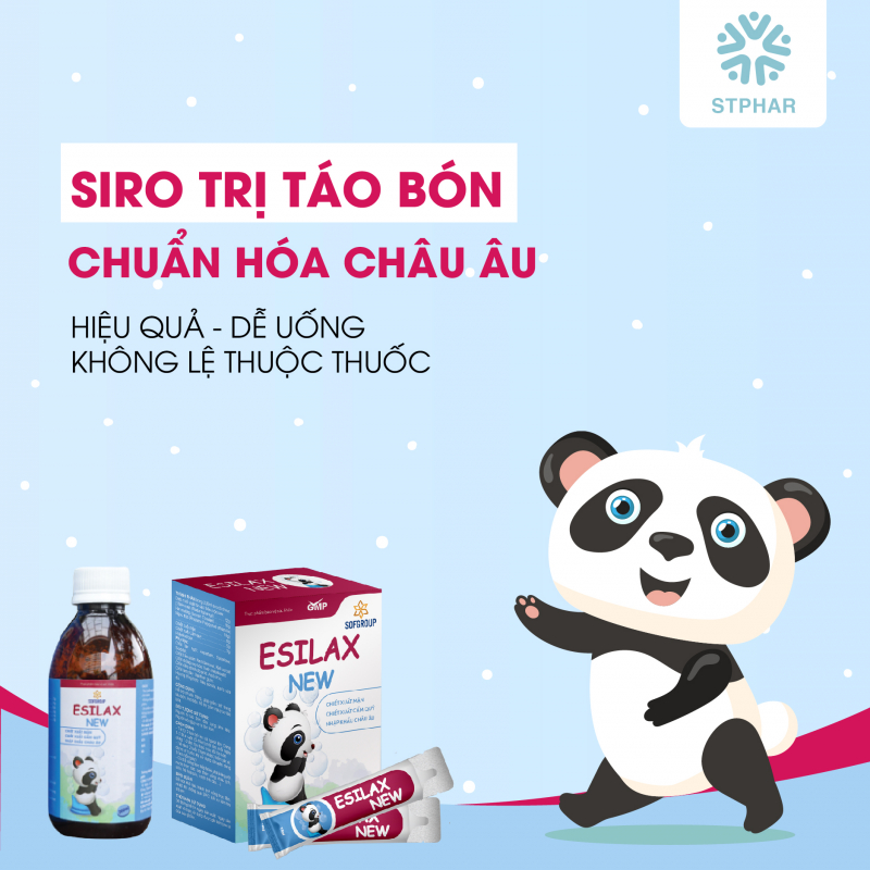 Siro hỗ trợ điều trị táo bón Esilax New