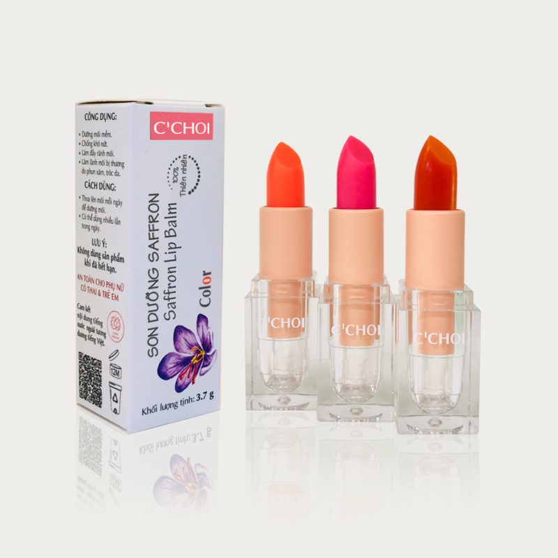 Son dưỡng môi có màu Saffron Color C’Choi