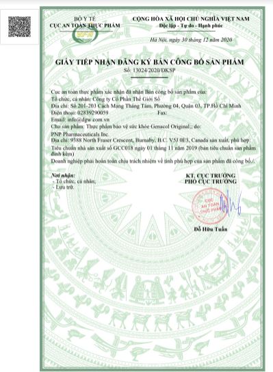 Thực phẩm bảo vệ sức khỏe Genacol Original