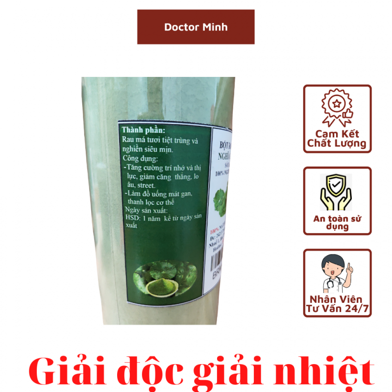 BỘT RAU MÁ SẤY LẠNH NGUYÊN CHẤT 200 GAM.