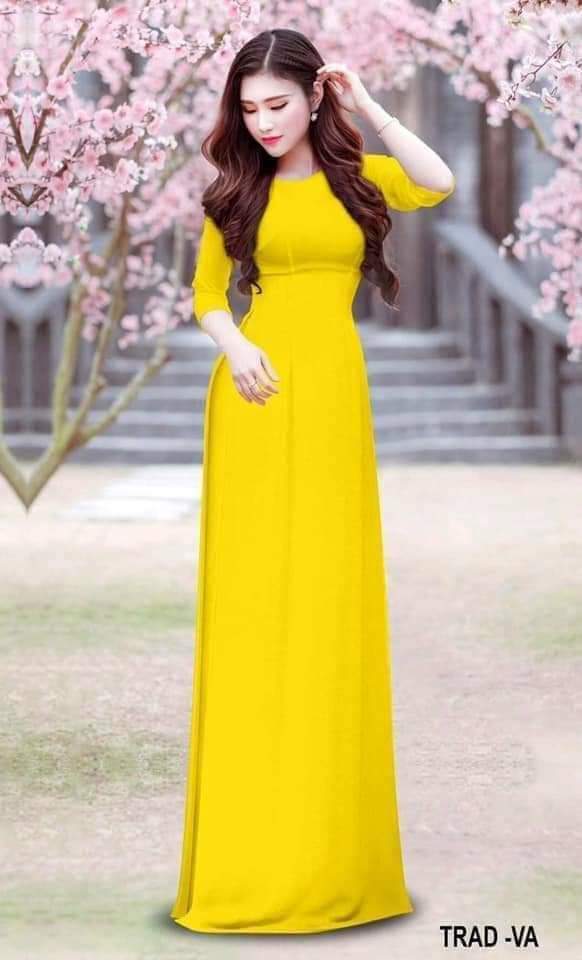 Áo dài trơn 2 tà