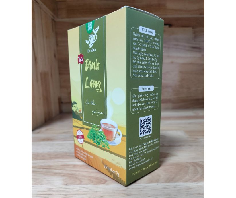 Trà đinh lăng Doctor Minh 25 túi lọc 5g loại cao cấp