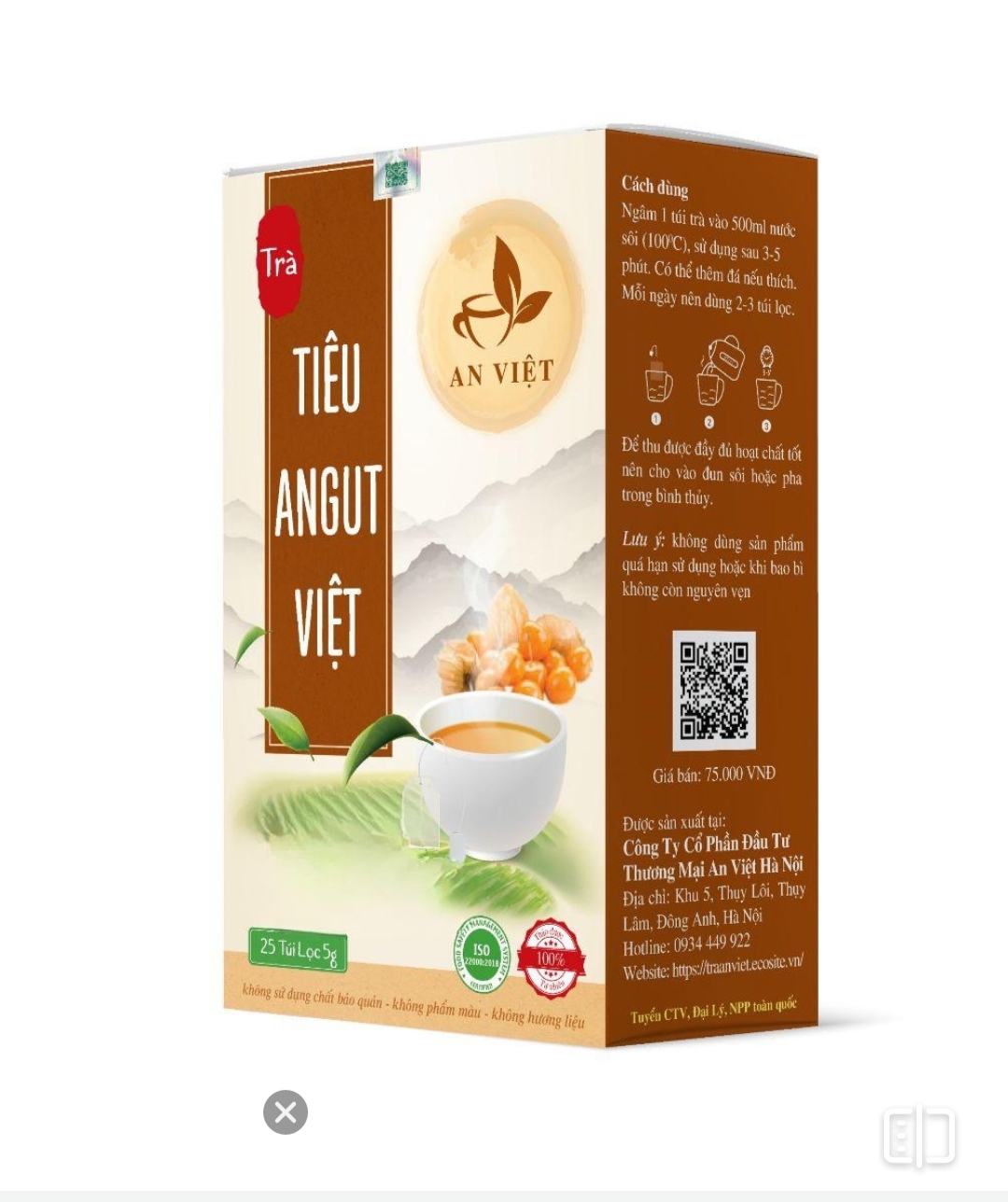 Trà tiêu AnGut Việt