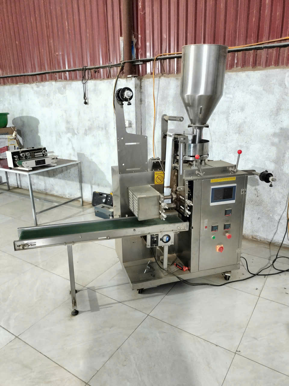 Máy đống trà túi lọc 3 trong 1 có tem chỉ